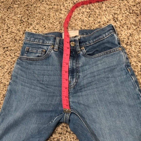 Everlane High Rise Skinny Ankle Jeans Size 24 Blue Denim - Picture 5 of 9
